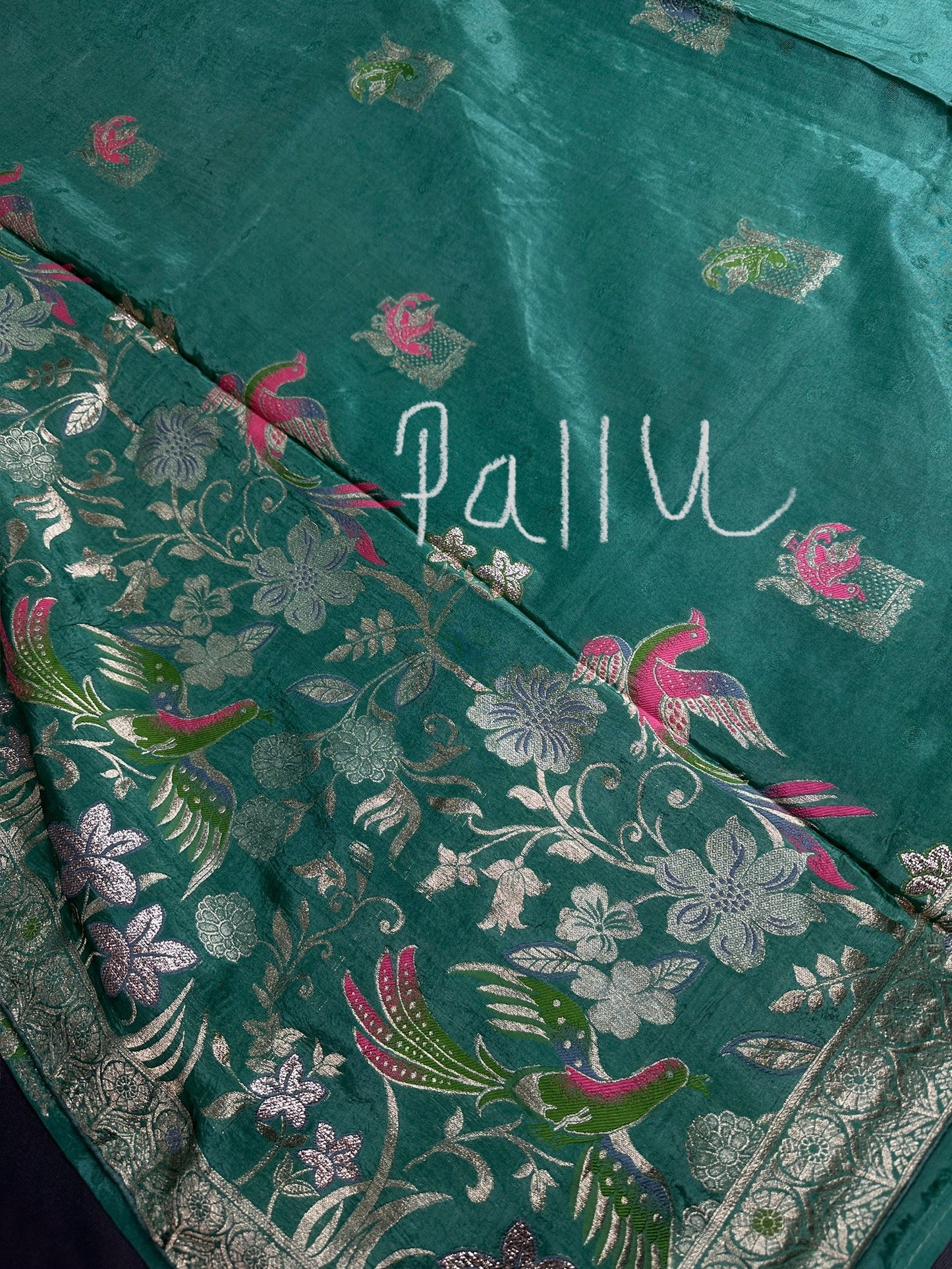 Green Banarsi Silk Saree