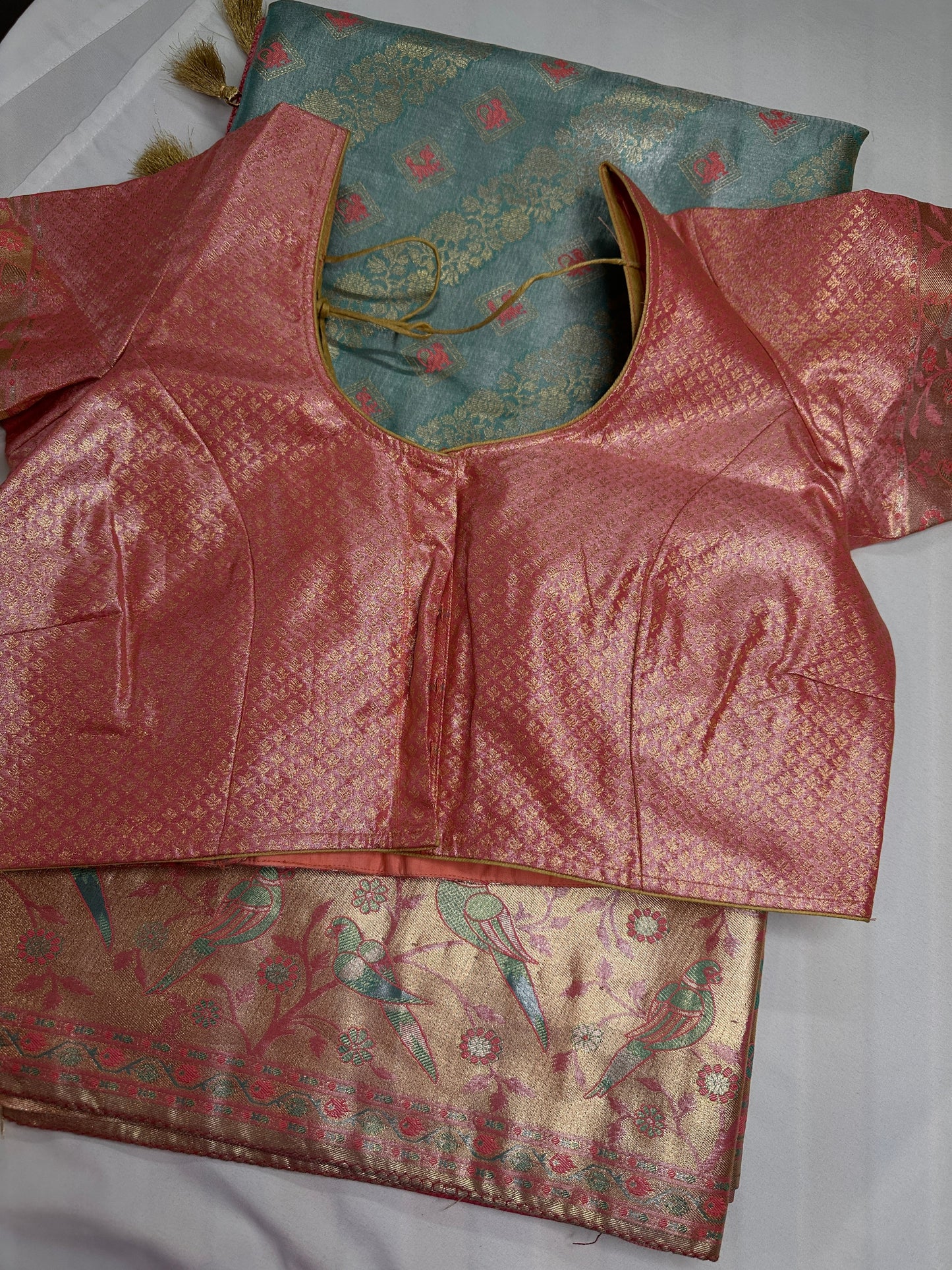 Semi Kanchi Pastel Silk Saree
