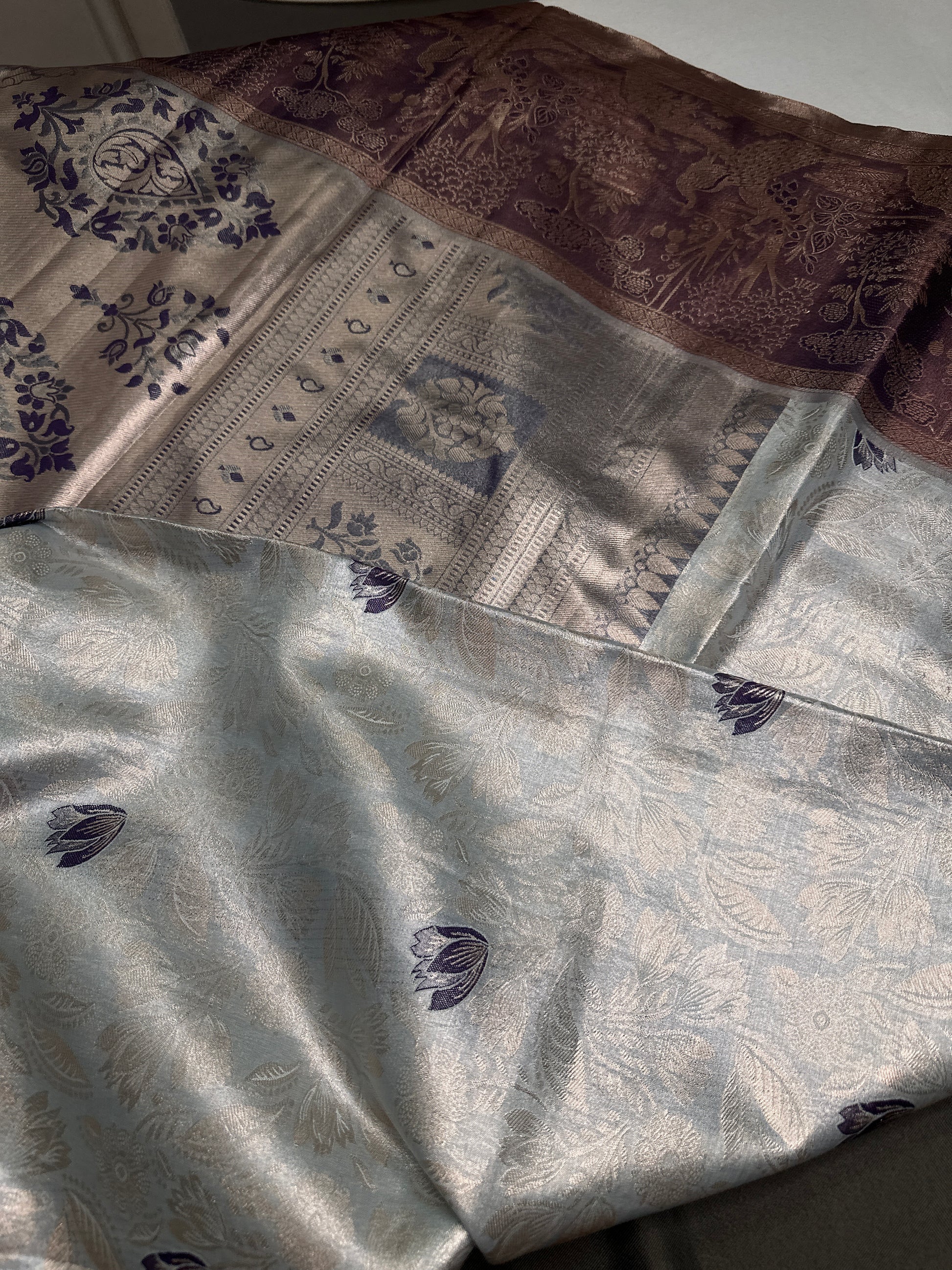 Semi Kanchi Pastel Silk Saree - 