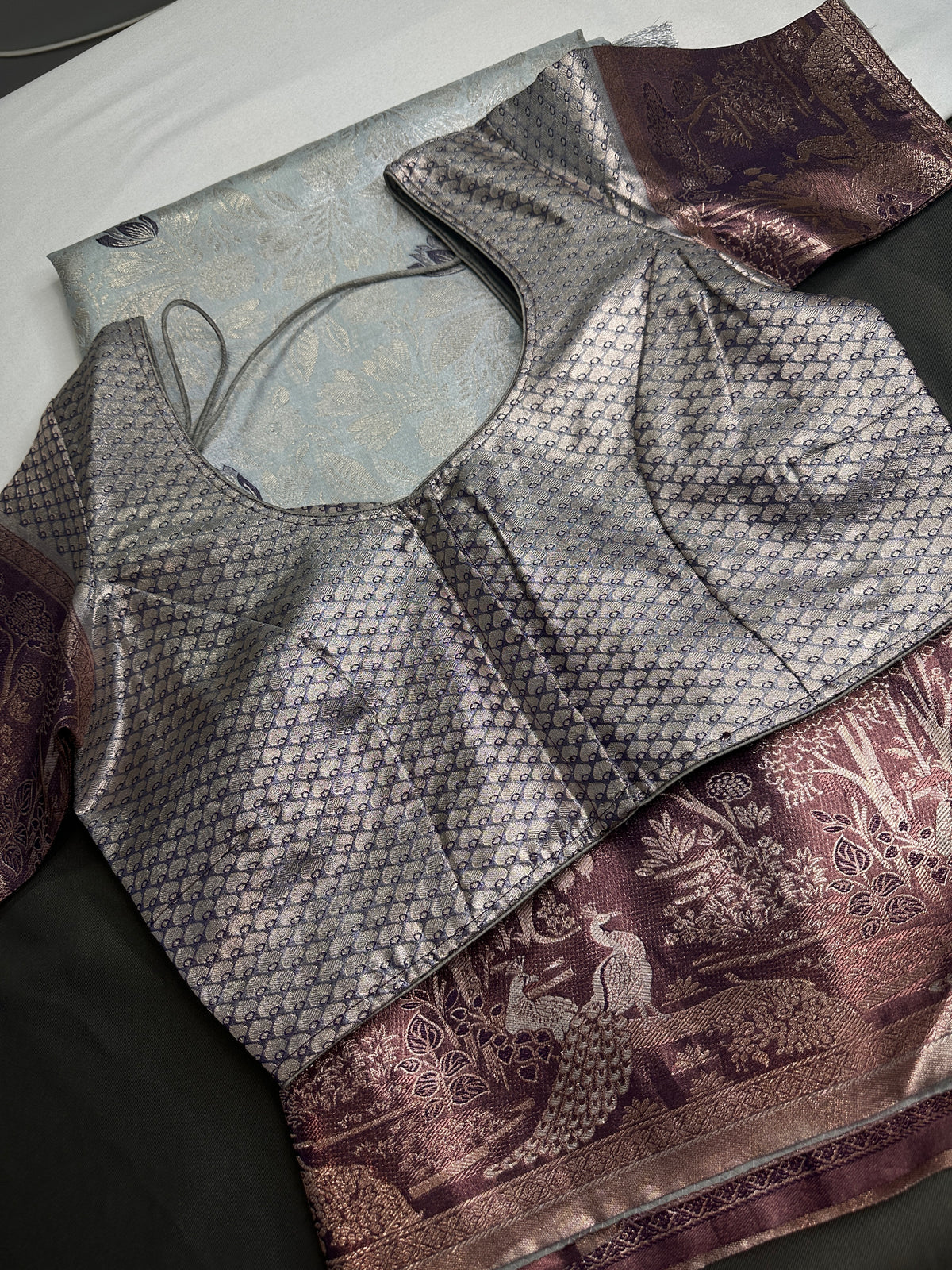 Semi Kanchi Pastel Silk Saree - 