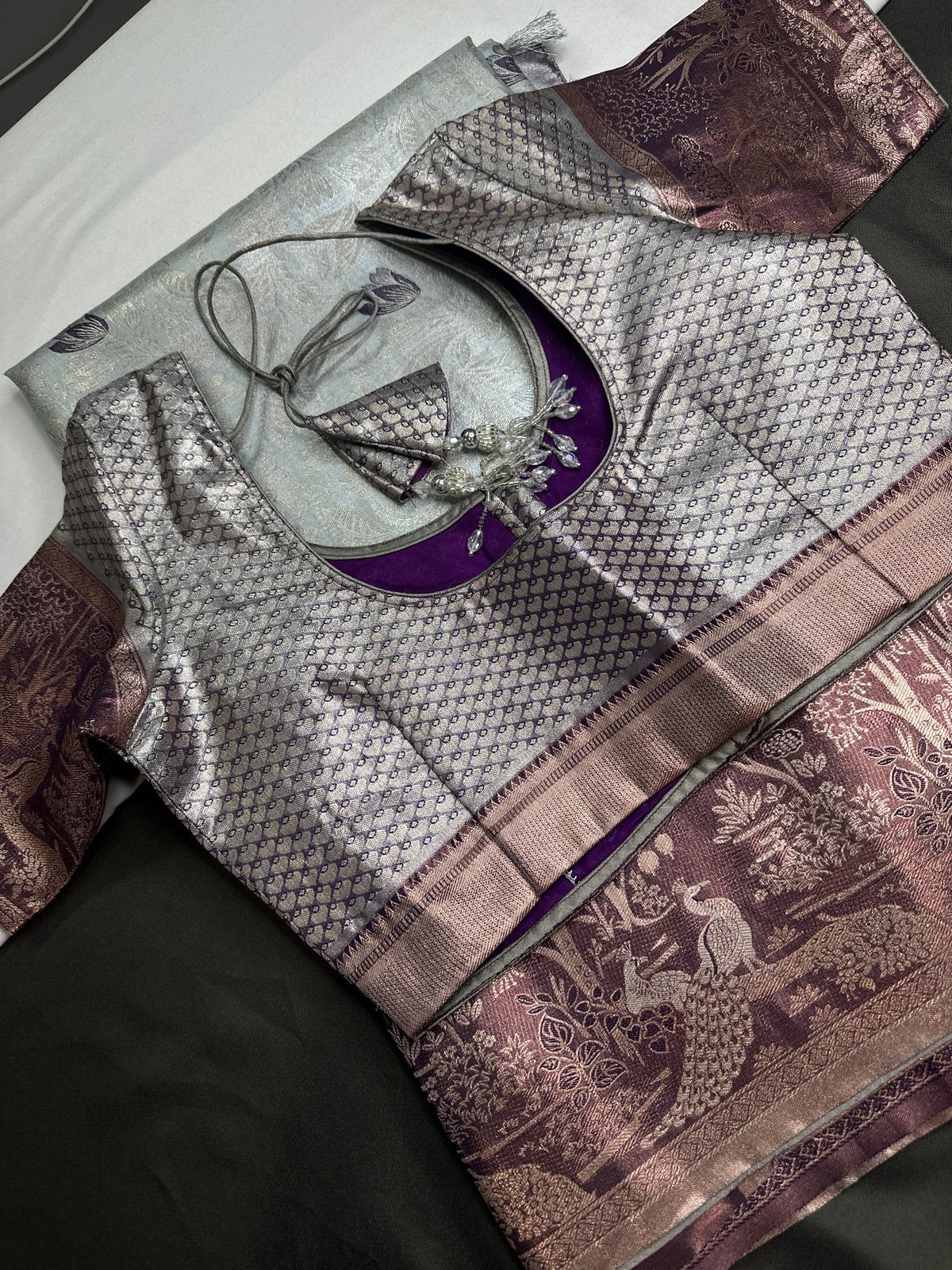 Semi Kanchi Pastel Silk Saree - 