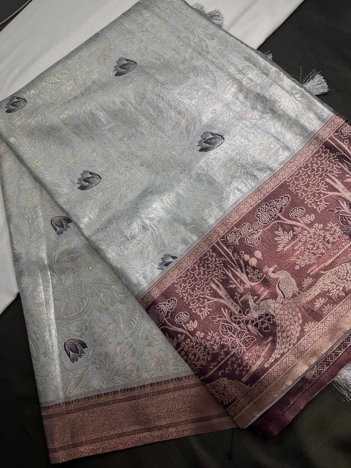 Semi Kanchi Pastel Silk Saree - 