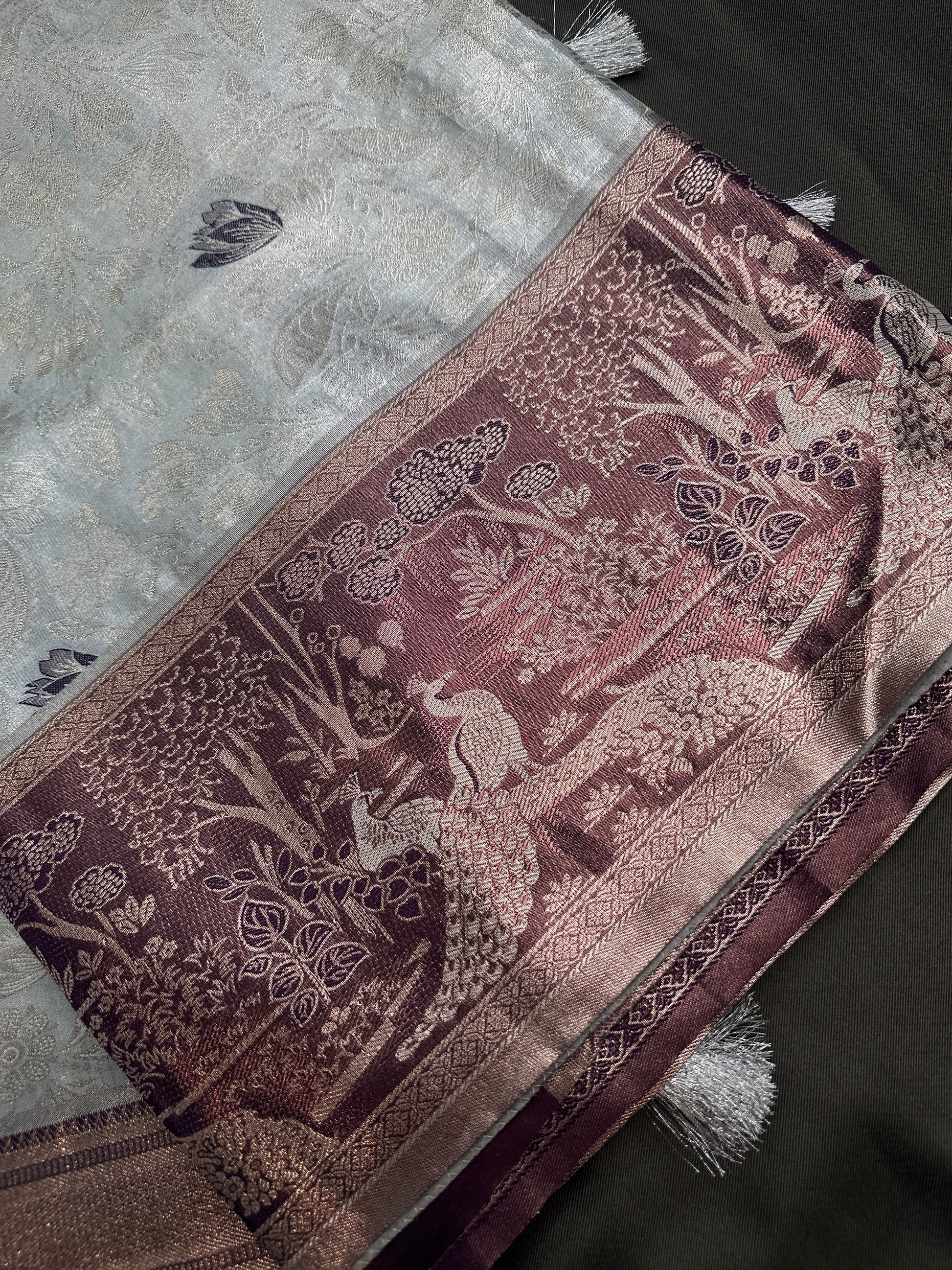 Semi Kanchi Pastel Silk Saree - 