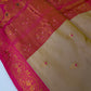 Paithani Silk Beigh Pink Saree - 