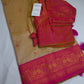 Paithani Silk Beigh Pink Saree - 