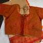 Paithani Silk Beige orange Saree - 