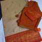Paithani Silk Beige orange Saree - 