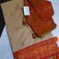 Paithani Silk Beige orange Saree - 
