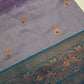 Lavender Purple Paithani Silk Saree - 