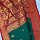 Green Red Paithani Silk Saree - 