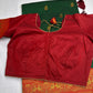 Green Red Paithani Silk Saree - 
