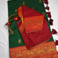 Green Red Paithani Silk Saree - 