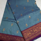 Blue Purple Paithani Silk Saree - 