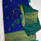Blue Green Paithani Silk Saree - 