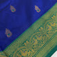 Blue Green Paithani Silk Saree - 