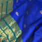 Blue Green Paithani Silk Saree - 
