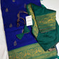 Blue Green Paithani Silk Saree - 
