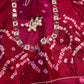 Bandhani Bhandej Pink Modal Silk Saree - 