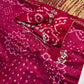Bandhani Bhandej Pink Modal Silk Saree - 