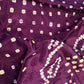 Bandhani Bhandej Purple Modal Silk Saree - 