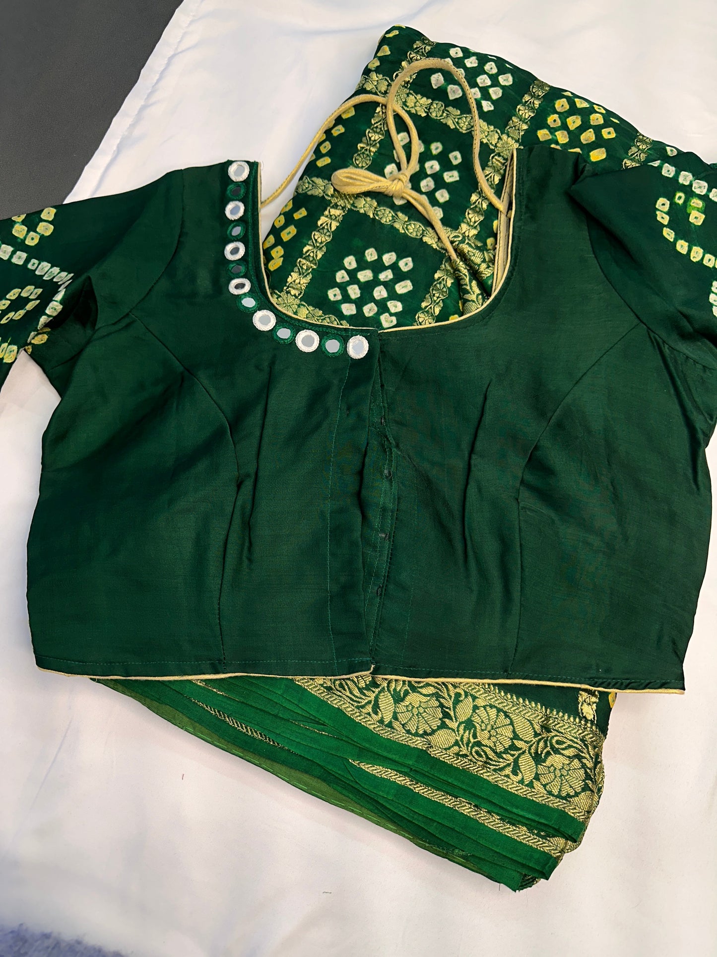Bandhani Bhandej Gharchola Modal Silk Saree - 