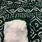 Bandhani Bhandej Half and Half White Green modal Silk Saree - 