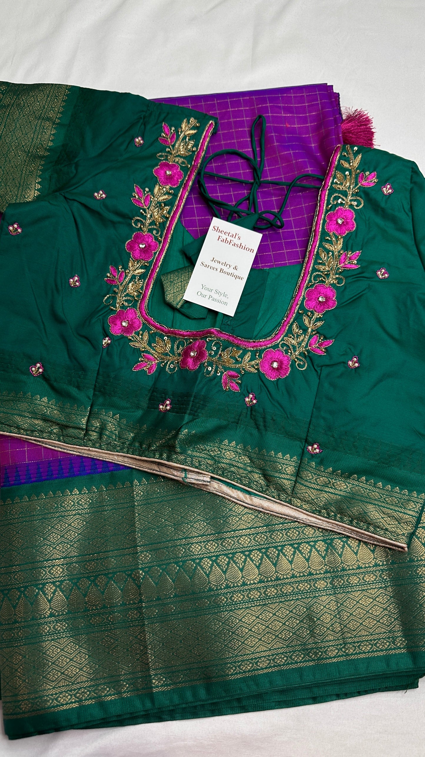 Semi Gadwal Silk Purple Saree - 