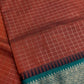 Semi Gadwal Silk Rust Brown Saree - 