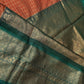 Semi Gadwal Silk Rust Brown Saree - 