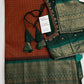 Semi Gadwal Silk Rust Brown Saree - 