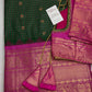 Check Semi Gadwal Silk Green Pink Saree - 