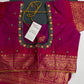 Check Semi Gadwal Silk Green Pink Saree - 