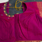 Check Semi Gadwal Silk Green Pink Saree - 