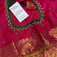 Green Pink Check Semi Gadwal Silk  Saree - 