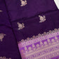 Purple Raw Mango Light Weight Silk Saree - 