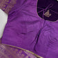 Purple Raw Mango Light Weight Silk Saree - 