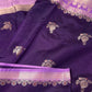 Purple Raw Mango Light Weight Silk Saree - 