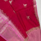 Pink Raw Mango Light Weight Silk Saree - 