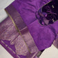 Purple Raw Mango Light Weight Silk Saree - 