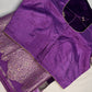 Purple Raw Mango Light Weight Silk Saree - 