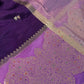 Purple Raw Mango Light Weight Silk Saree - 