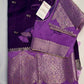 Purple Raw Mango Light Weight Silk Saree - 