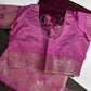 Purple Raw Mango Light Weight Silk Saree - 