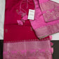 Pink Raw Mango Light Weight Silk Saree - 