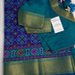 Blue Patola Ikkat Light Weight Silk Saree - 