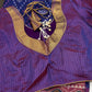 Blue Pink Patola Ikkat Light Weight Silk Saree - 
