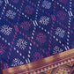 Blue Pink Patola Ikkat Light Weight Silk Saree - 
