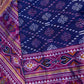 Blue Pink Patola Ikkat Light Weight Silk Saree - 