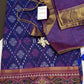 Blue Pink Patola Ikkat Light Weight Silk Saree - 