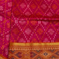 Pink Patola Ikkat Light Weight Silk Saree - 
